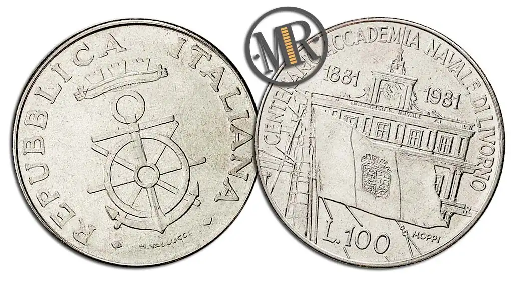 100 Lire 1981 Accademia Navale di Livorno