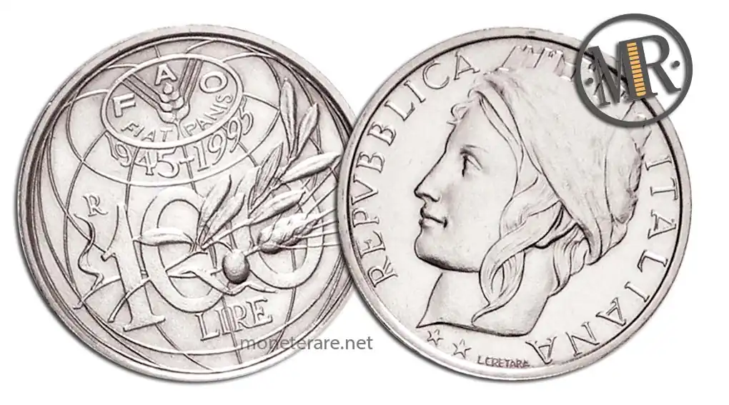 100 Lire FAO Jubiläum 1995
