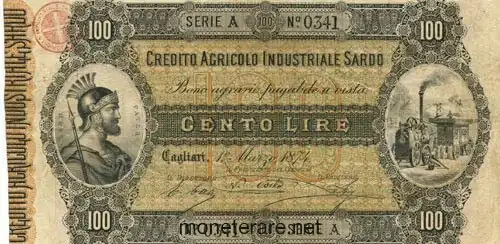 100 Lire Papiergeld