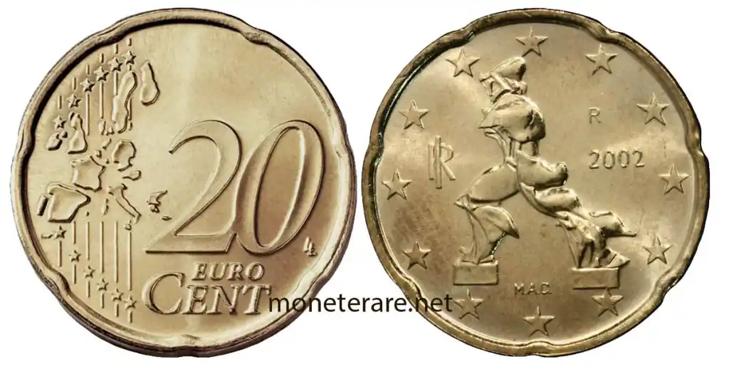 20-Cent-Münze Italien Boccioni