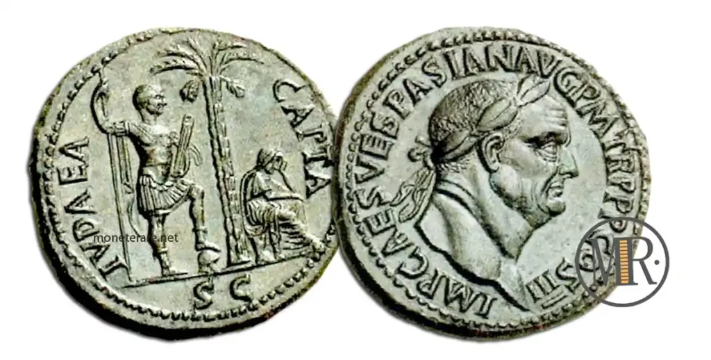 römische Münzen Sesterz Vespasian