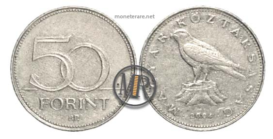 ungarische 50-Forint-Münze (50 ungarische Forint) 2004