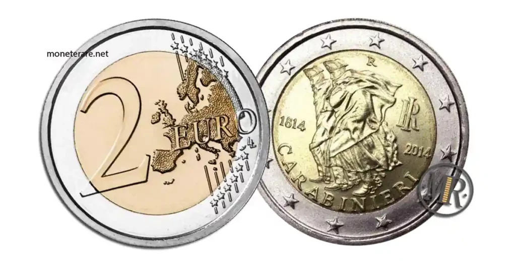 2 Euro Carabinieri 2014 Wert