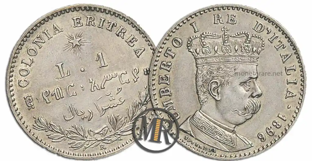 1 Lira 2 decimi di Tallero Kolonie Eritrea