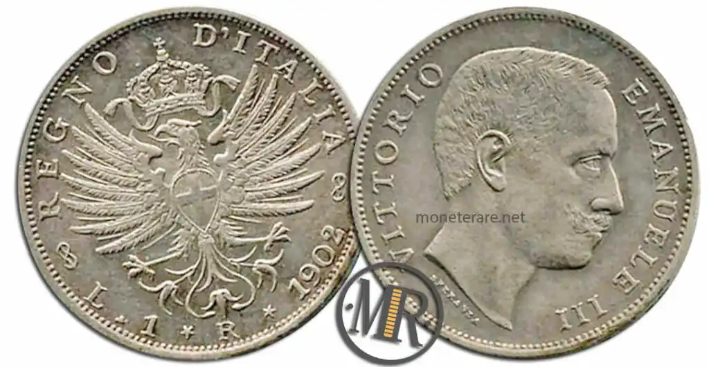 moneta italiana da 1 Lira Aquila Sabauda