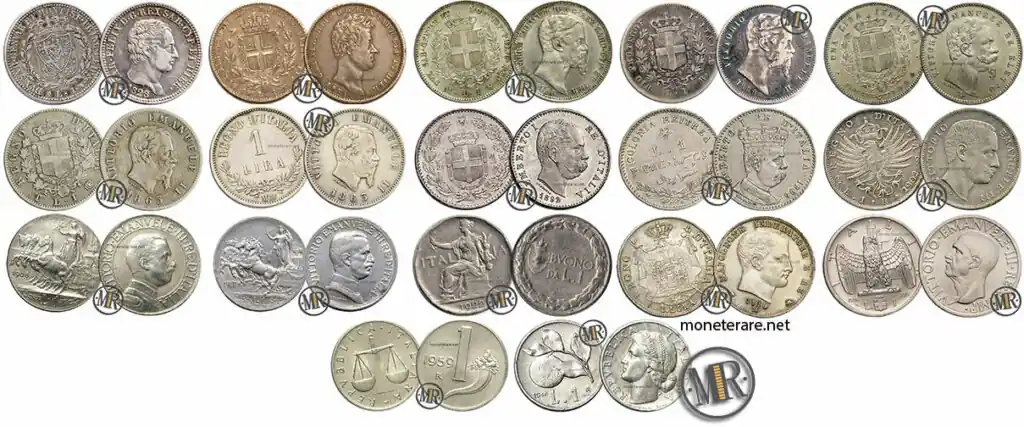 Collezione di Monete da 1 Lira
