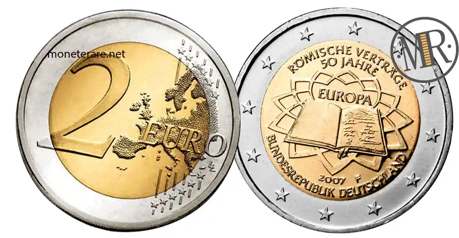 2 Euro Gedenkmünzen Deutschland 2007 Römische Verträge