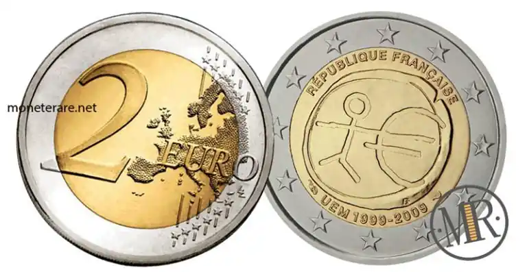 Französische 2-Euro-Gedenkmünze 2009 – 10. Jahrestag des Euro