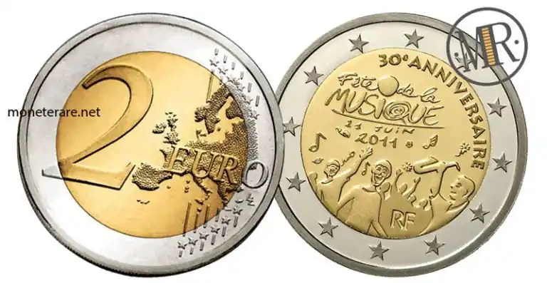 Französische 2-Euro-Gedenkmünze 2011 – Fête de la Musique