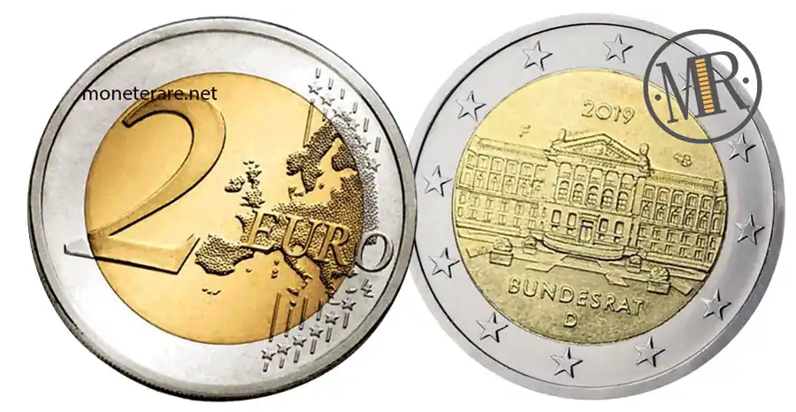 2 Euro Gedenkmünze Deutschland 2019 Bundesrat 