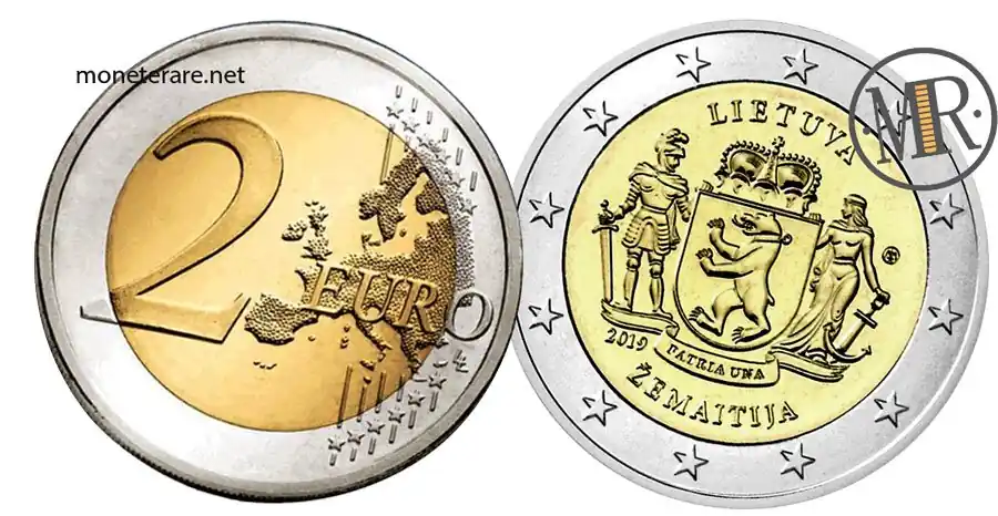 2 Euro Gedenkmünzen Litauen 2019 Samogizia