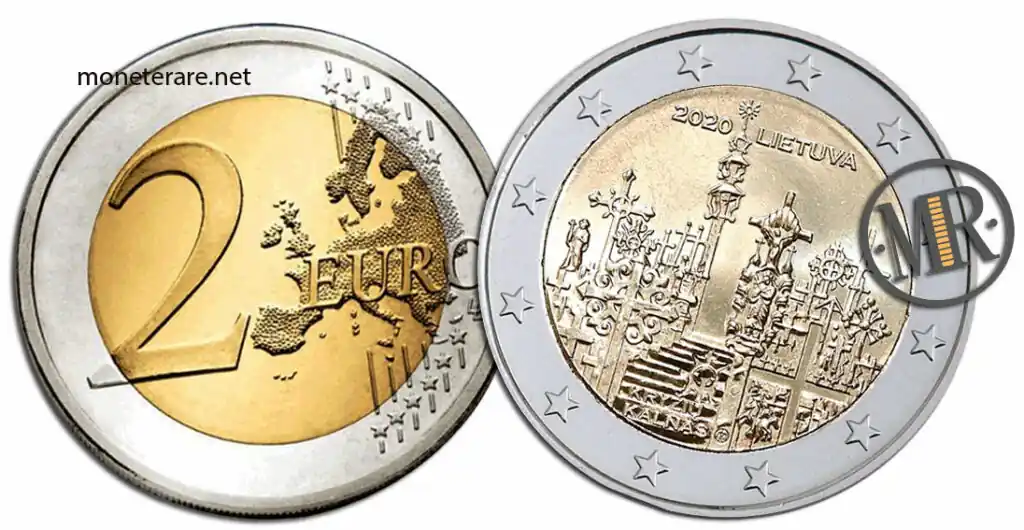 2 Euro Gedenkmünze Litauen 2020 Kreuzhügel