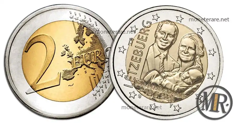 2 Euro Gedenkmünze Luxemburg 2020 Erbgroßherzog Charles