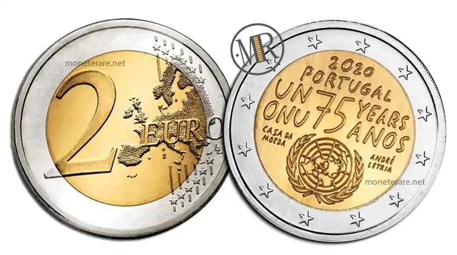 2 Euro Gedenkmünzen Portugal 2020 Vereinten Nationen