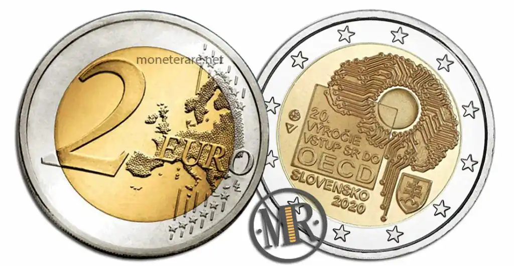 2 Euro Gedenkmünze Slowakei 2020 Organisation für wirtschaftliche Zusammenarbeit und Entwicklung