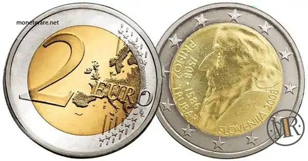 2-Euro-Gedenkmünzen Slowenien 2008 Primoz Trubar