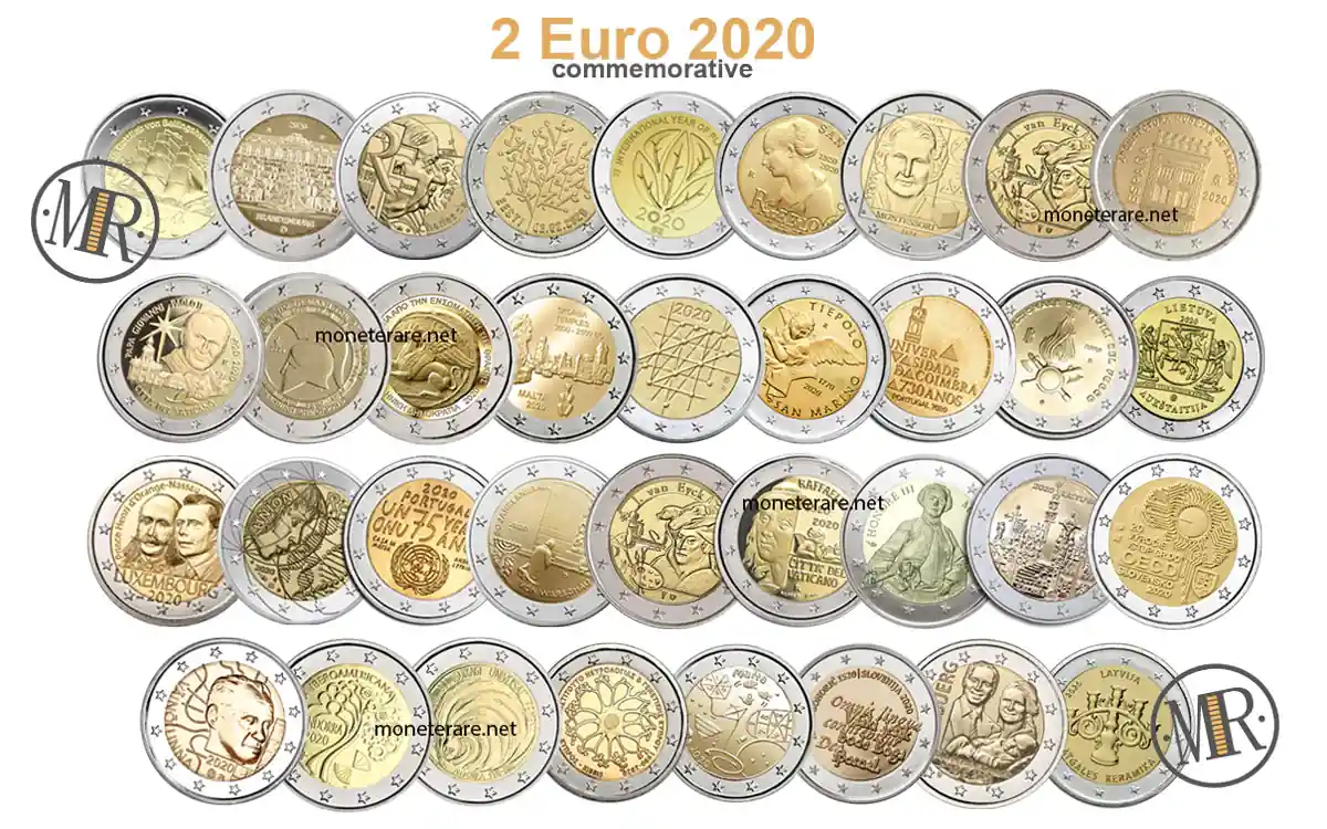 2 Euro 2020 Gedenkmünzen