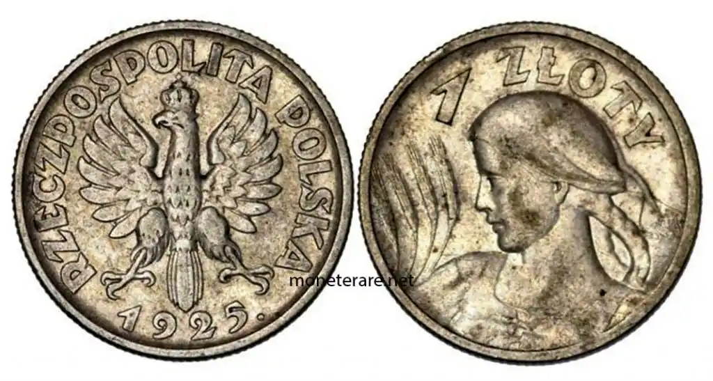 Polnische Währung 1 Zloty 1925