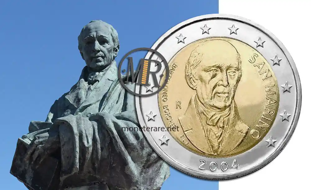Marino Bartolomeo Borghesi - Busto Giuseppe Romagnoli - 2 Euro san Marino 2004