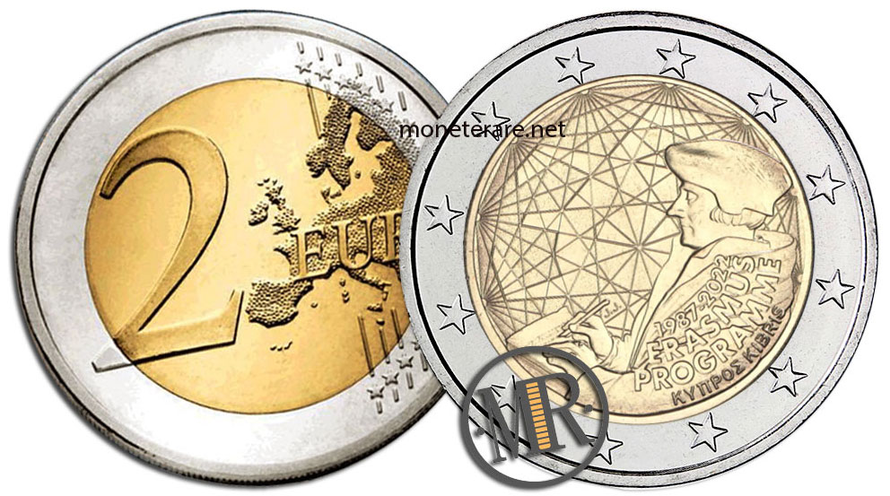 2 Euro Gedenkmünzen 2022 Zypern Erasmus-Programm