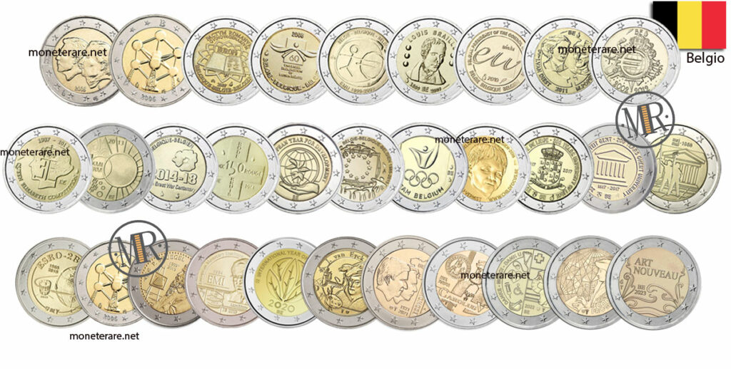 2 Euro Gedenkmünzen Belgien