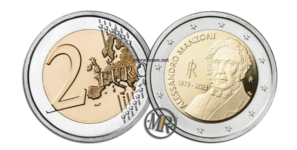 2 Euro Commemorativi Italia 2023 Alessandro Manzoni