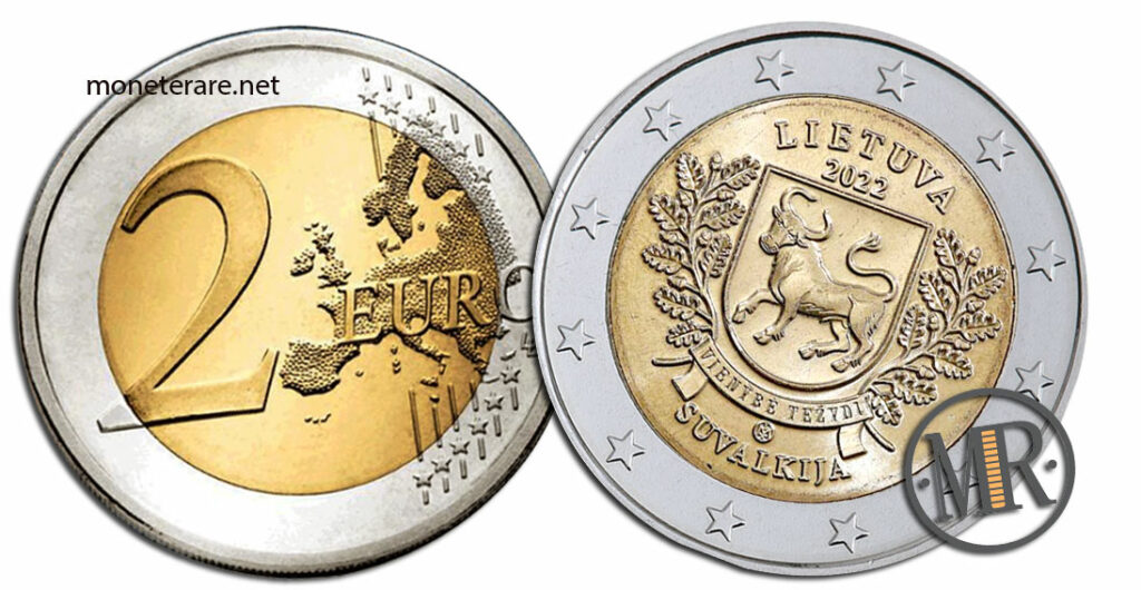 2 Euro Gedenkmünzen Litauen 2022 Suvalkija