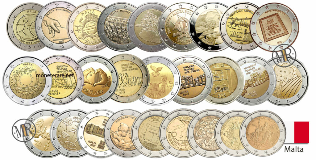 2-Euro-Gedenkmünzen Malta