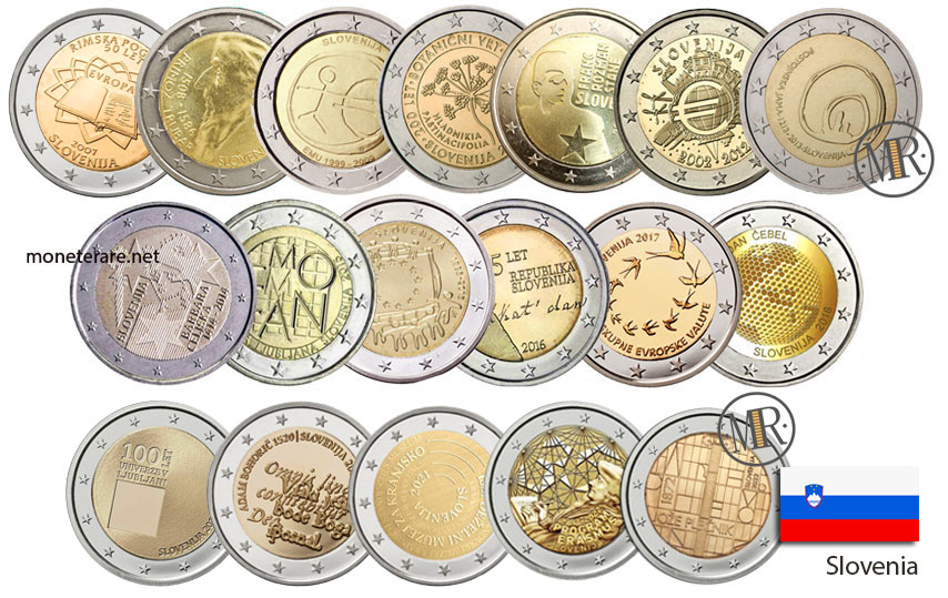 2-Euro-Gedenkmünzen Slowenien