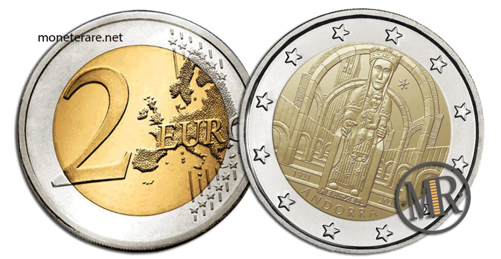 2 Euro Gedenkmünzen Andorra 2021 Unsere Liebe Frau von Meritxell