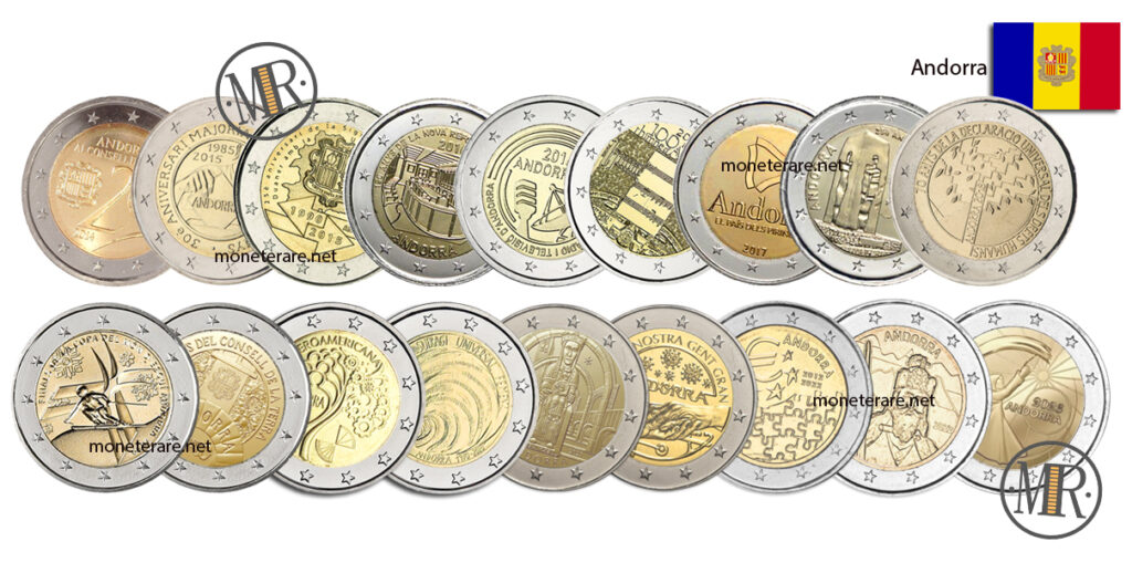 Sammlung andorranischer Euro