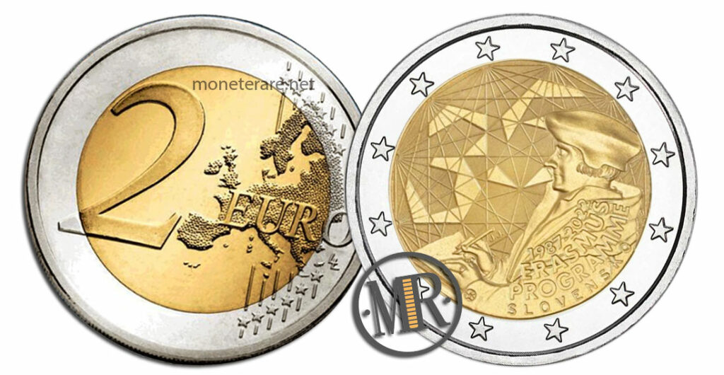 2 Euro Gedenkmünzen Slowakei 2022 Erasmus-Programm