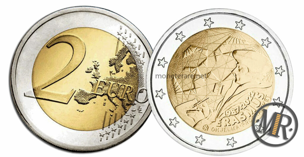 2 Euro Gedenkmünzen Finnland 2022 Erasmus-Programm