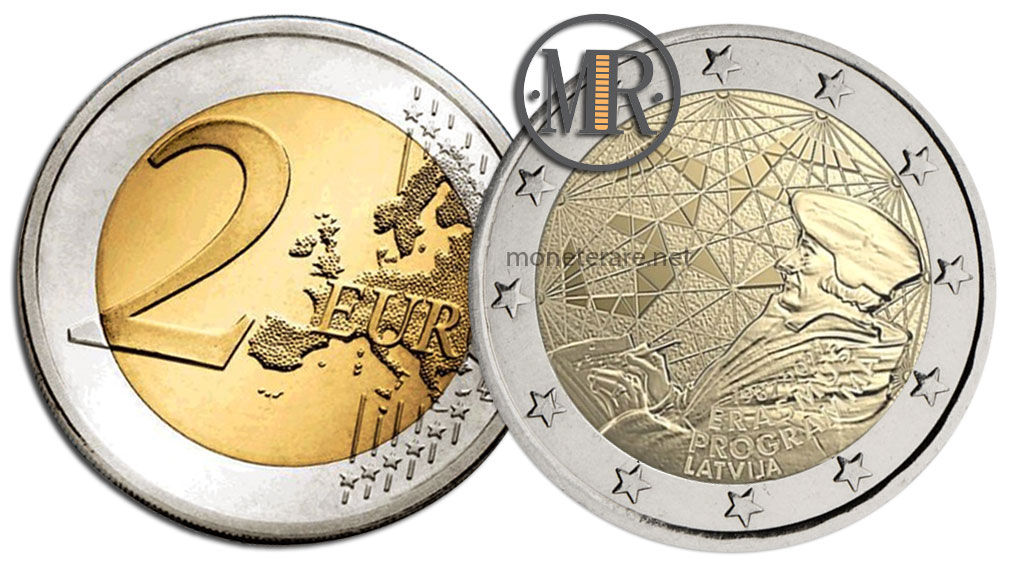 2 Euro Lettland 2022 Erasmus-Programm