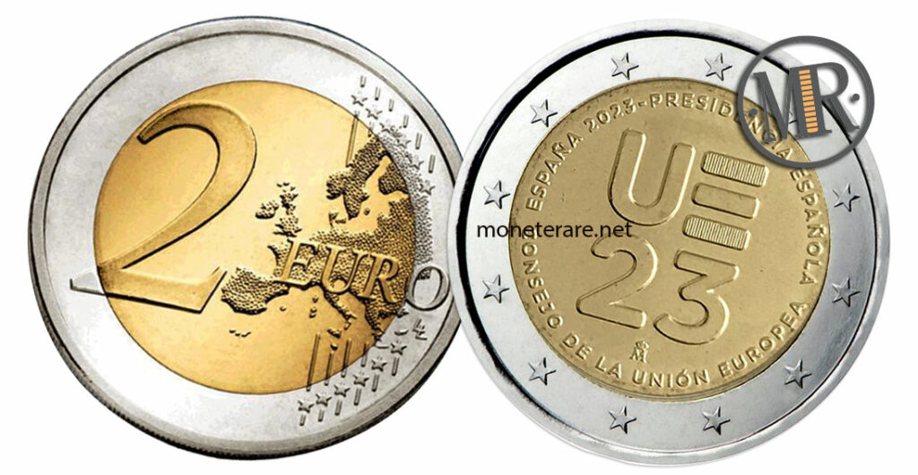 2 Euro Spanien 2023 EU-Ratspräsidentschaft